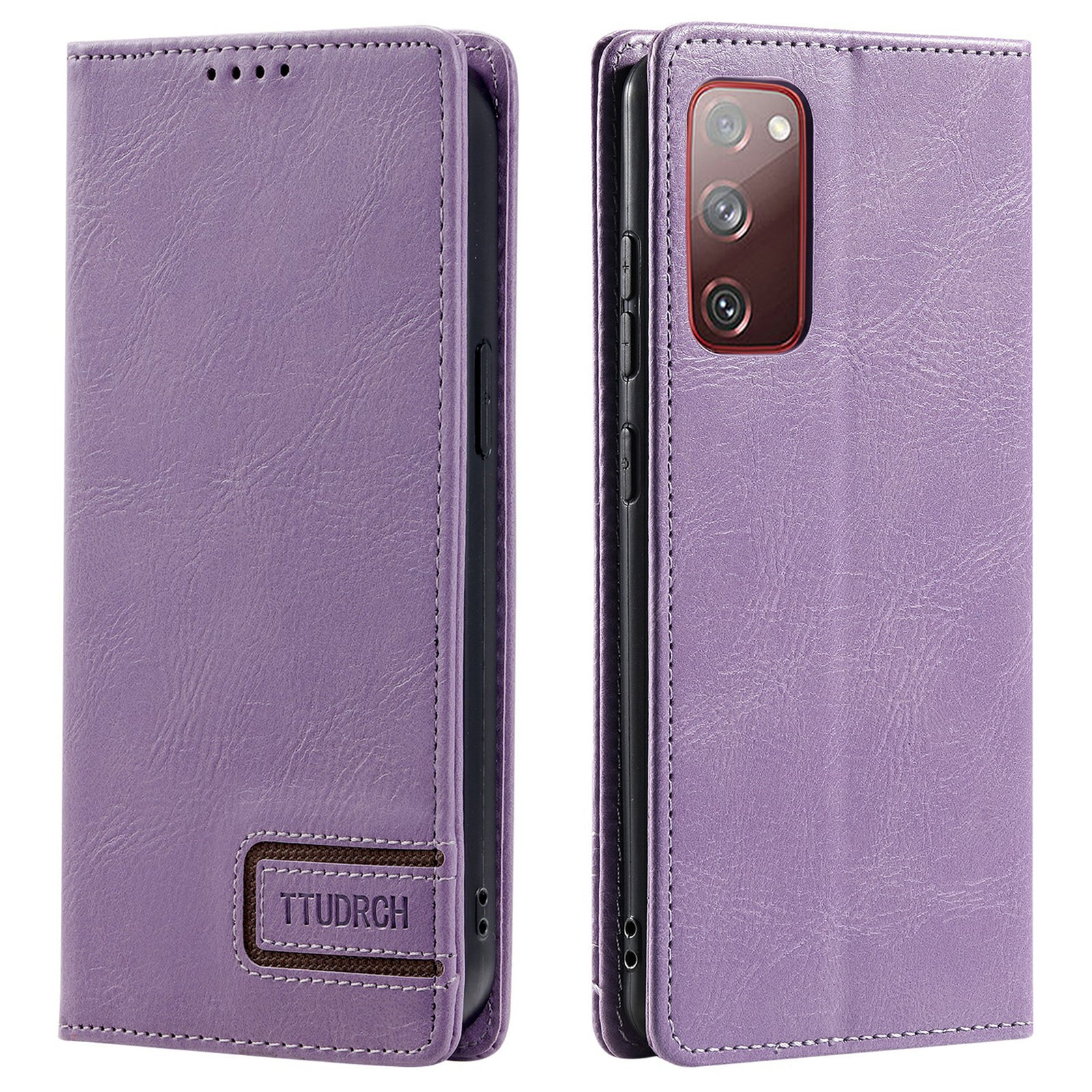 TTUDRCH Style 007 Leather Case for Samsung Galaxy S20 FE / S20 FE 5G / S20 FE 2022 / S20 Lite RFID Blocking Stand Wallet Cover - Purple TTUDRCH Style 007 Leather Case for Samsung Galaxy S20 FE / S20 FE 5G / S20 FE 2022 / S20 Lite RFID Blocking Stand Wallet Cover - Purple